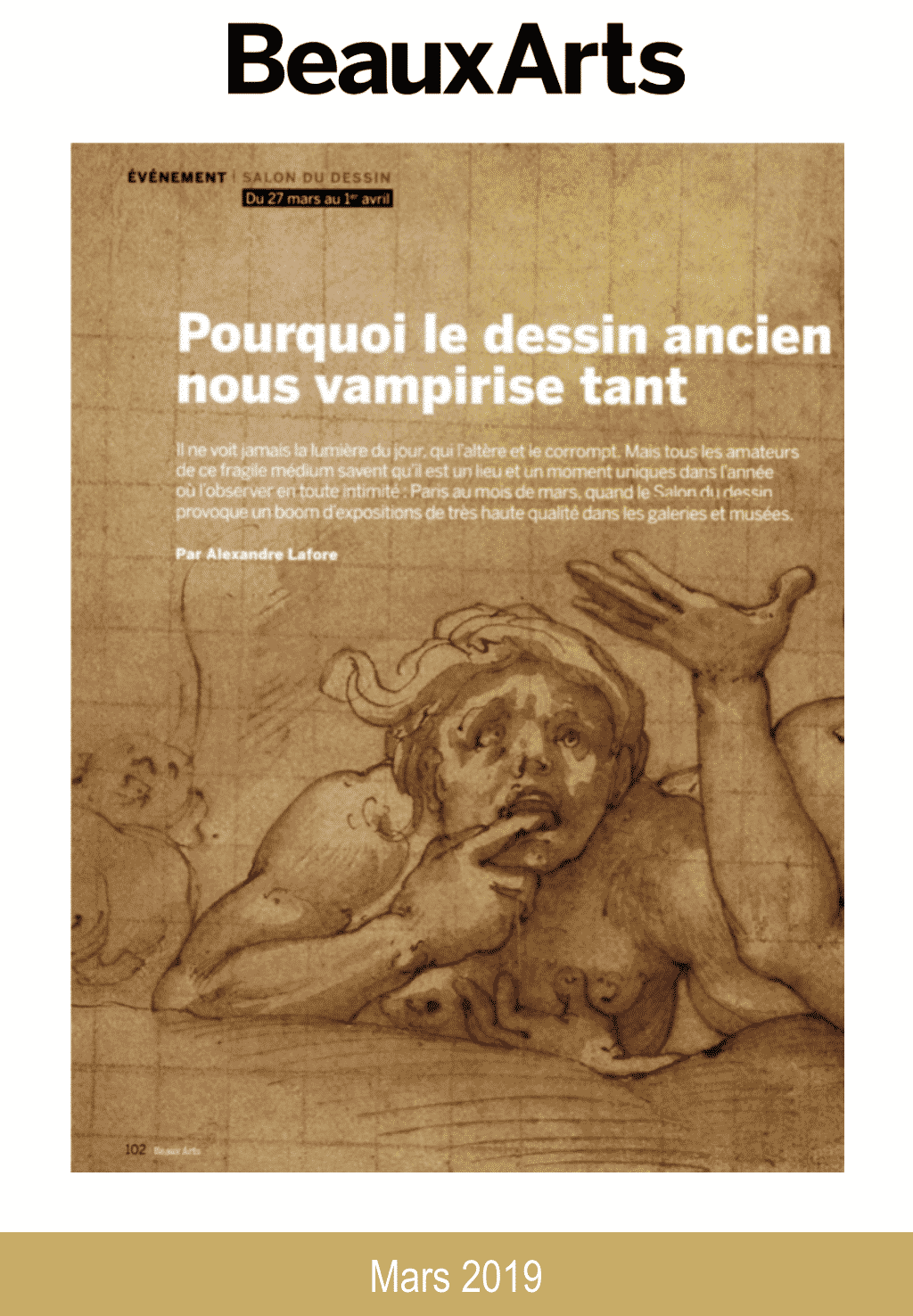 Presse Salon du dessin 2019 Beaux-Arts Magazine