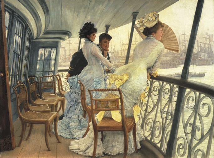 James Tissot (1836 - 1902)La galerie du HMS Calcutta (Portsmouth)Vers 1876Huile sur toileH. 68,6 ; L. 91,8 cmRoyaume-Uni, Londres, Tate Collection© Tate, Londres, Dist. RMN-Grand Palais / Tate Photography