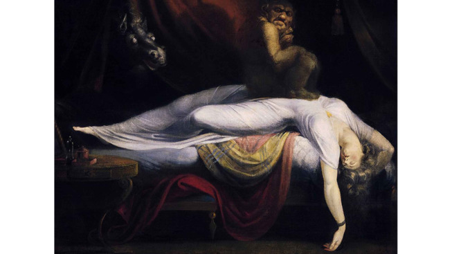 John Henry Fuseli, Le Cauchemar, 1781, huile sur toile, 101,6 x 127 cm, Detroit Institute of Arts