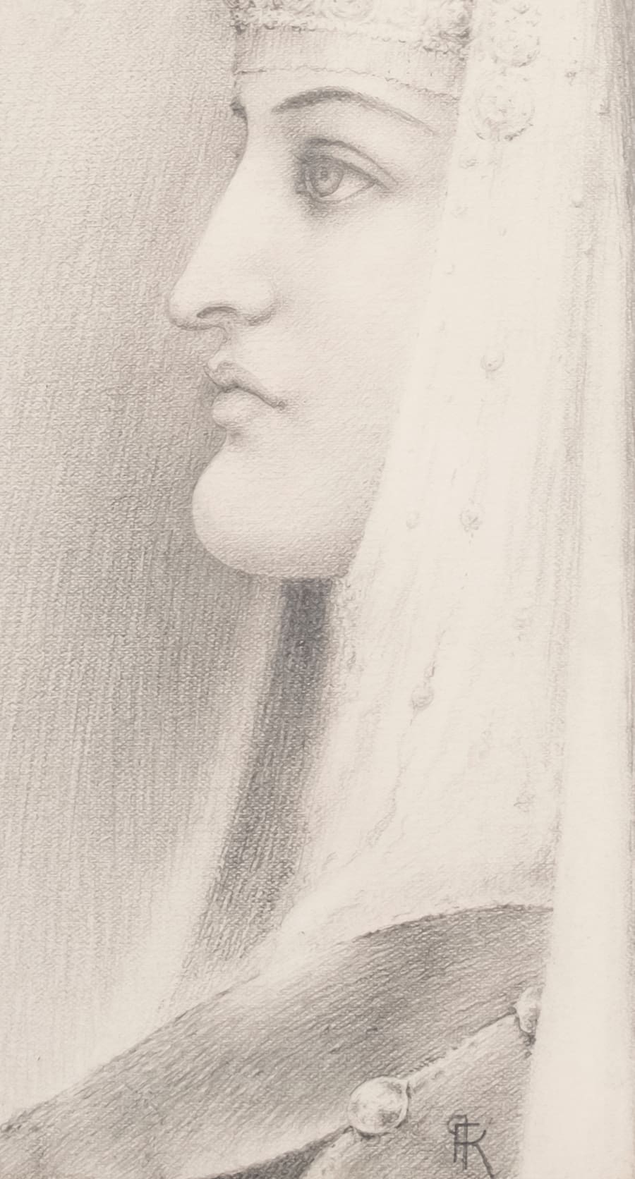 Fernand KHNOPFF, Étude pour Passé ou Un profil oriental