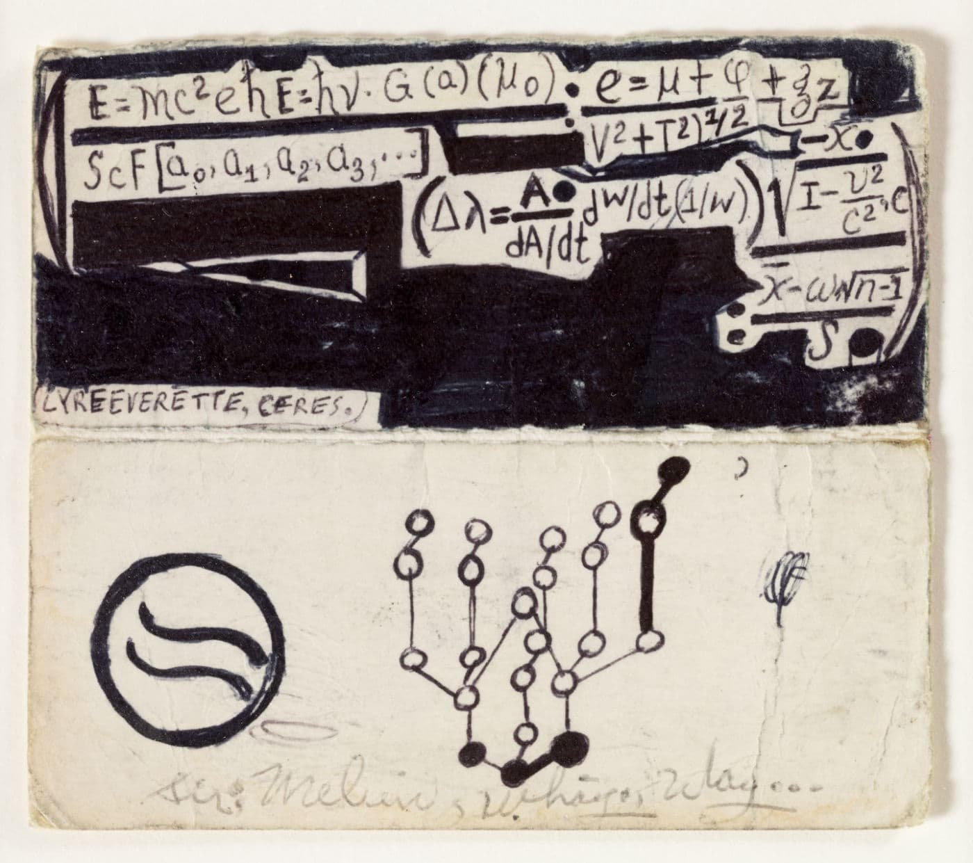 Melvin Way, Lyreeverette, n.d. stylo à bille sur papier 11,4 x 10,2 cm Courtesy Andrew Edlin Gallery, New York ©André Morin