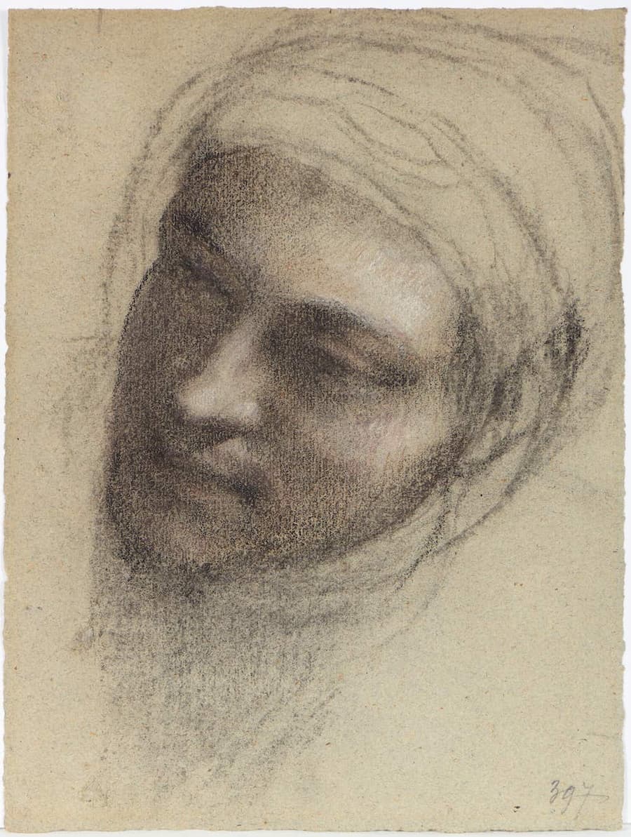 Paul CHENAVARD, Etude de tête