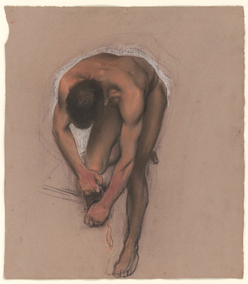 Osmar SCHINDLER, Étude d'un nu masculin, vers 1900