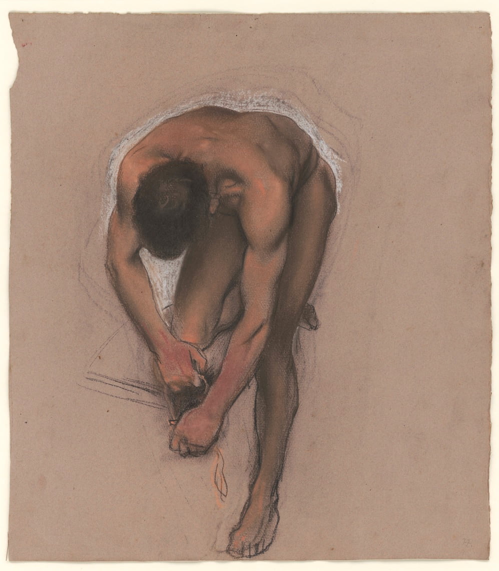 Osmar SCHINDLER, Étude d'un nu masculin, vers 1900