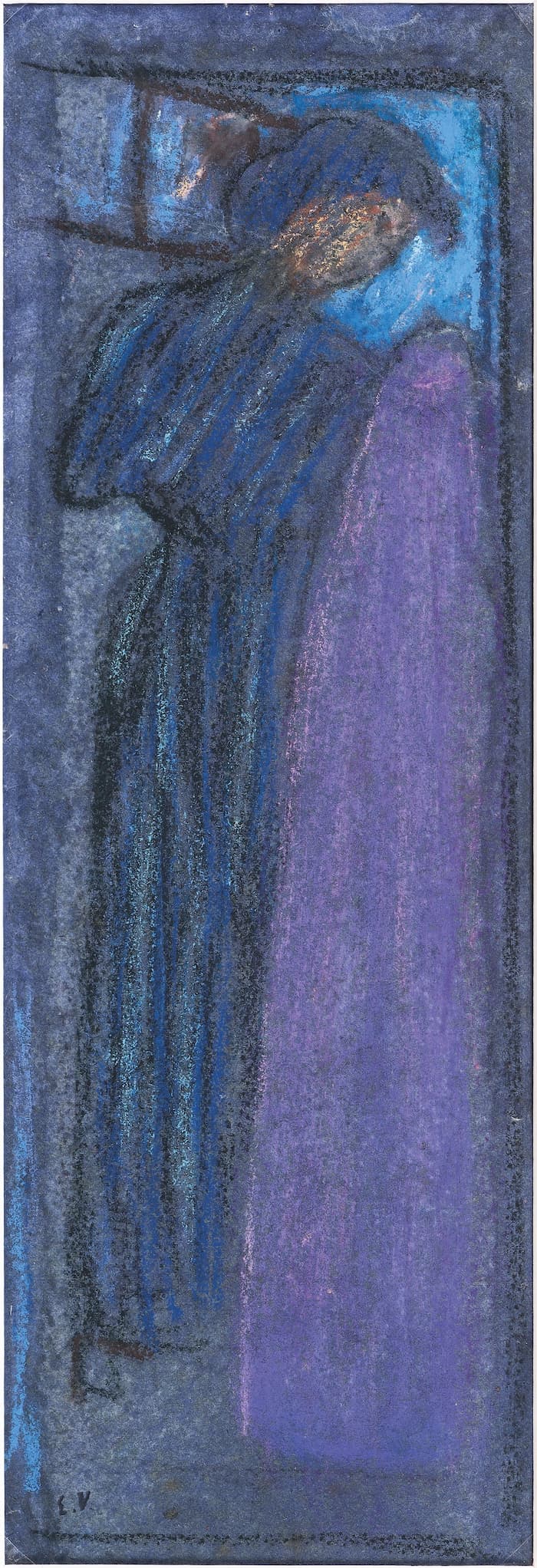 Edouard VUILLARD, La couturière à l’étoffe mauve, effet de nuit, 1890