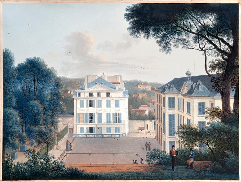 Josephus Augustus Knip (1777 – 1847), Vue de la maison de Buffon au Jardin des Plantes
