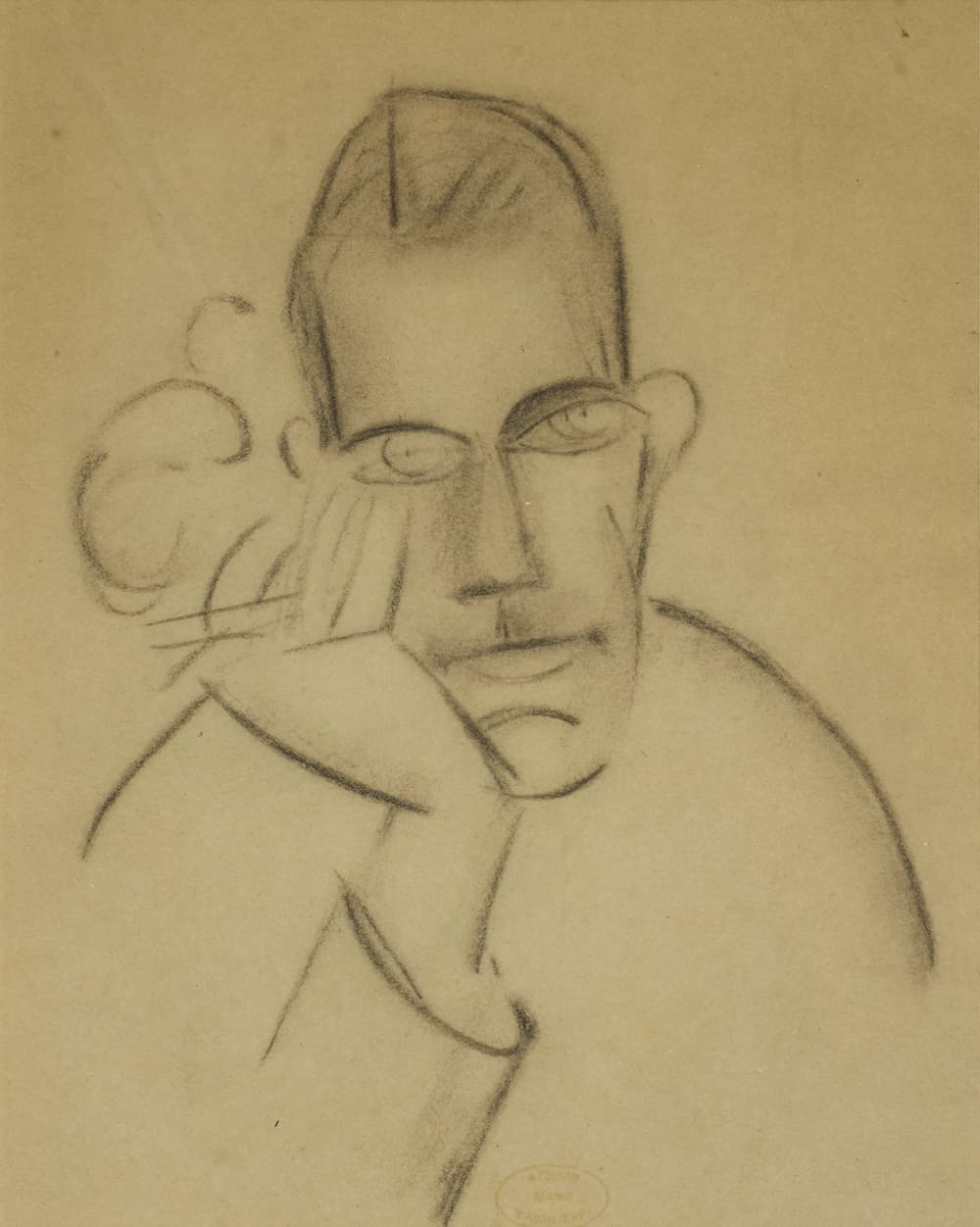 Marie VASSILIEFF, Portrait d'un homme, c.1915