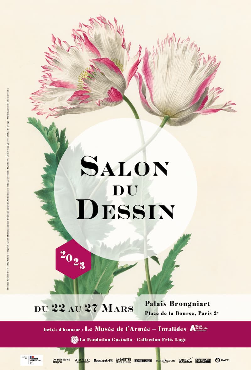 Affiche du Salon du dessin 2023