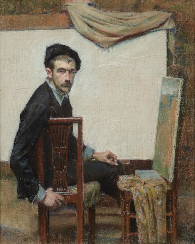 Maurice Eliot, Autoportrait, 1887, pastel, 610 x 500 mm, collection Katrin Bellinger.