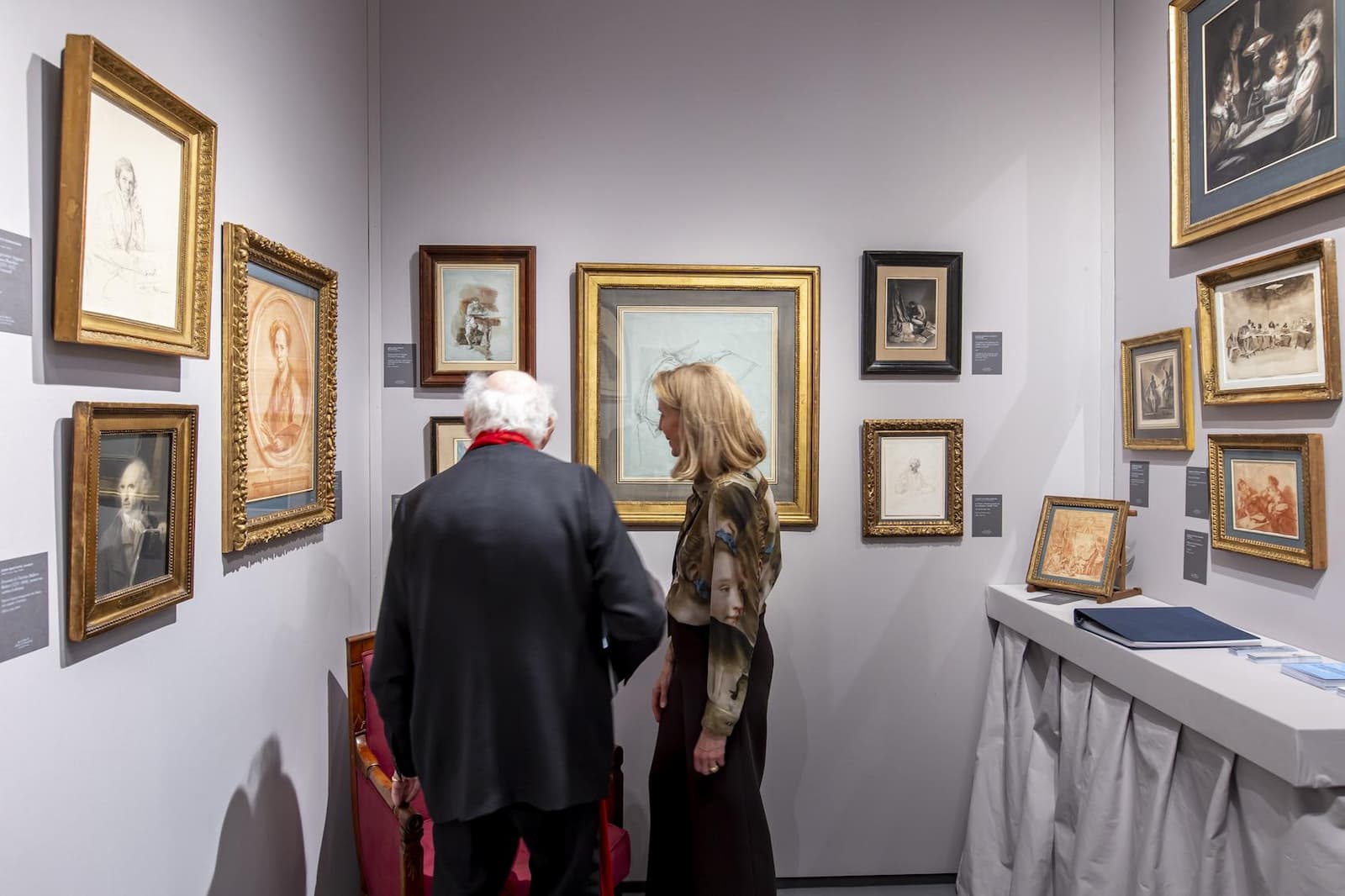 Le stand de la Fondation Tavolozza au Salon du dessin 2024