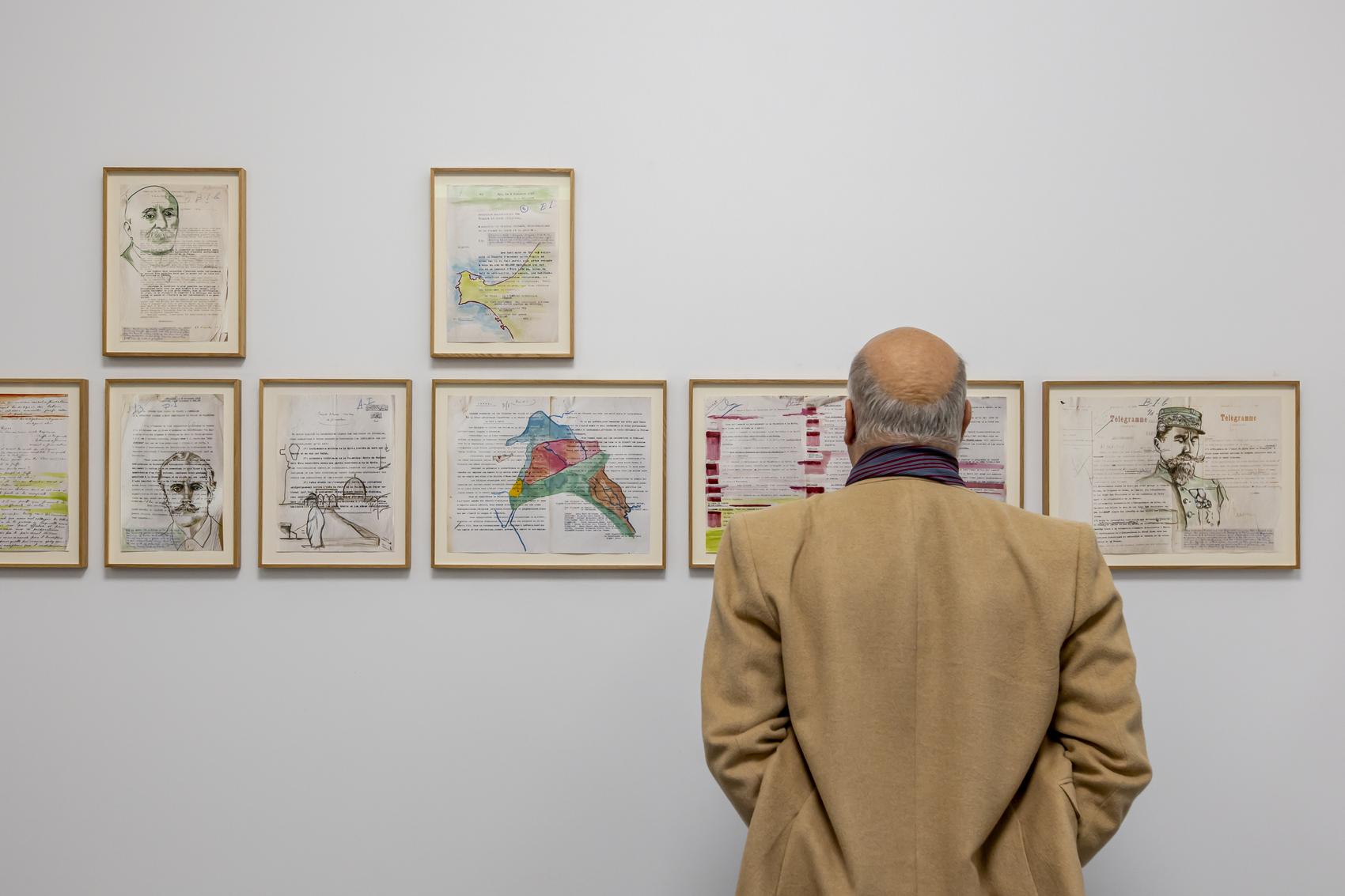 Le stand du Prix de dessin contemporain de la Fondation Danie & Florence Guerlain au Salon du dessin 2024